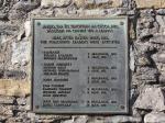 Plaque listing the names of the executed leaders