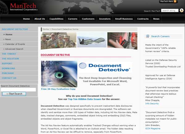 Document Detective Website