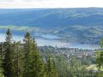 View from the top of the Lillehammer ski ramp