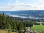 View from the top of the Lillehammer ski ramp