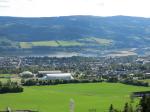 View from the top of the Lillehammer ski ramp